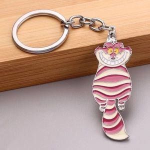 Cheshire Cat Key Ring Alice Wonderland